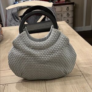 Coldwater Creek Gray Woven Mini Bag
